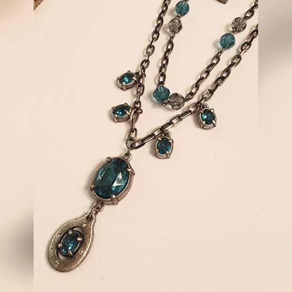 ✨️Swarovski Pendant Necklace Antique Silver ✨️ - Picture 5 of 5